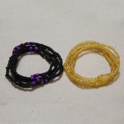 2 Pcs Sexy Summer Waist Bead Chains African Belly Beads Colorful Beach Bikini Body Belly Chain Elastic Jewelry for Women Girls