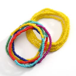 2 Pcs Sexy Summer Waist Bead Chains African Belly Beads Colorful Beach Bikini Body Belly Chain Elastic Jewelry for Women Girls