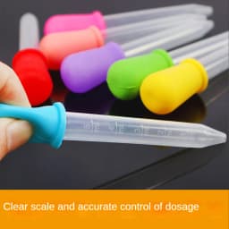 10Pcs/Set 5ml Silicone Plastic Pipette School Lab Experiment Supplies Dropper Feeding Medicine Liquid Eye Ear Pipette Dropper