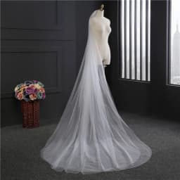 Hot Sale 2 Layer Wedding Bridal Veil White Ivory Soft Sheer Simple Veil Veu De Noiva With Comb Wedding Accessories