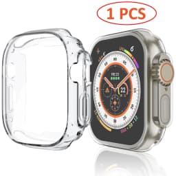 Watch Case for Apple Watch Ultra 4/3/2 49MM Series 8 7 SE 6 5 45MM 41MM 44MM 40MM Transparent Cover Apple Watch Screen Protector