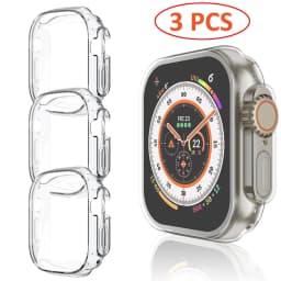 Watch Case for Apple Watch Ultra 4/3/2 49MM Series 8 7 SE 6 5 45MM 41MM 44MM 40MM Transparent Cover Apple Watch Screen Protector
