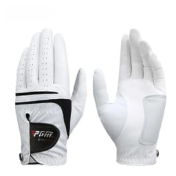 Men Golf Gloves White Breathable Kid-lambskin Genuine Leather Sport Hand Glove Wear Single Left Right Handed Batting ST022