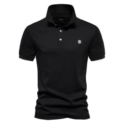 AIOPESON 100% Cotton Embroidery Men's Polo Shirts Solid Color Short Sleeve Polo Shirts for Men New Summer Brand Social Polos Men