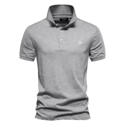 AIOPESON 100% Cotton Embroidery Men's Polo Shirts Solid Color Short Sleeve Polo Shirts for Men New Summer Brand Social Polos Men