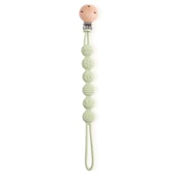 Beech Wood Chew Bead Pacifier Clips Dummy Chain Holder Newborn Soother Chains Nipple Holder For Babies Teething Toy Baby Chew