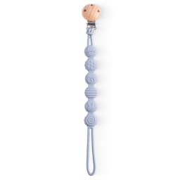 Beech Wood Chew Bead Pacifier Clips Dummy Chain Holder Newborn Soother Chains Nipple Holder For Babies Teething Toy Baby Chew