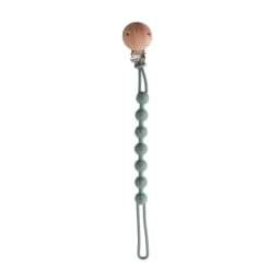 Beech Wood Chew Bead Pacifier Clips Dummy Chain Holder Newborn Soother Chains Nipple Holder For Babies Teething Toy Baby Chew