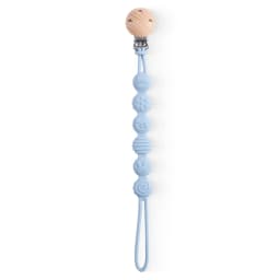 Beech Wood Chew Bead Pacifier Clips Dummy Chain Holder Newborn Soother Chains Nipple Holder For Babies Teething Toy Baby Chew