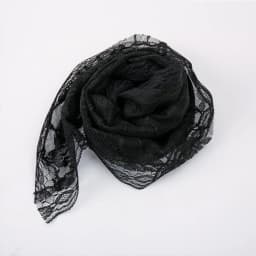 Lace Mantilla Veil Soft and Comfortable 2 Colors Black and White Spanish Style Rose Lace Veil Head Covering D Shape