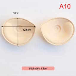 1 Pair Women Intimates Accessories Sponge Swimsuit Breast Push Up Bra Padding Chest Enhancers Bra Foam Insert Chest Cup