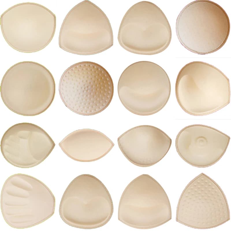 1 Pair Women Intimates Accessories Sponge Swimsuit Breast Push Up Bra Padding Chest Enhancers Bra Foam Insert Chest Cup