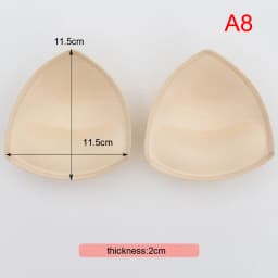 1 Pair Women Intimates Accessories Sponge Swimsuit Breast Push Up Bra Padding Chest Enhancers Bra Foam Insert Chest Cup