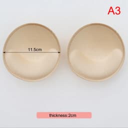 1 Pair Women Intimates Accessories Sponge Swimsuit Breast Push Up Bra Padding Chest Enhancers Bra Foam Insert Chest Cup