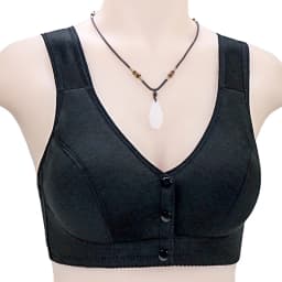 Comfortable Soft Cotton Bra Women Front Closure Camisole Bras Big Size 36-46 AB Cup Middle Age Women Everyday UnderWear