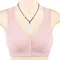 Comfortable Soft Cotton Bra Women Front Closure Camisole Bras Big Size 36-46 AB Cup Middle Age Women Everyday UnderWear