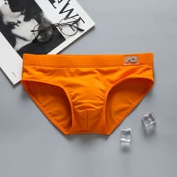Men's swimming trunks with low waist, sexy, big, anti-embarrassing, quick-drying young men's sports briefs