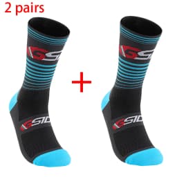 2 Pairs New Cycling Socks Bike Nurse Compression Road Bike Running Mtb Knee-high Outdoor Sports Racing Sport Socks High Quality