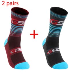 2 Pairs New Cycling Socks Bike Nurse Compression Road Bike Running Mtb Knee-high Outdoor Sports Racing Sport Socks High Quality