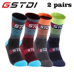 2 Pairs New Cycling Socks Bike Nurse Compression Road Bike Running Mtb Knee-high Outdoor Sports Racing Sport Socks High Quality