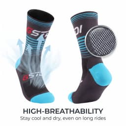 2 Pairs New Cycling Socks Bike Nurse Compression Road Bike Running Mtb Knee-high Outdoor Sports Racing Sport Socks High Quality