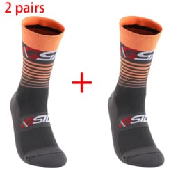 2 Pairs New Cycling Socks Bike Nurse Compression Road Bike Running Mtb Knee-high Outdoor Sports Racing Sport Socks High Quality