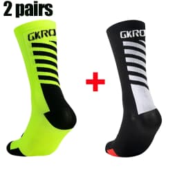 2pairs New Cycling Socks High Quality Compression Men Bike Outdoor Women Running Professional Sports Running