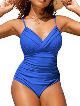 2026 Push Up Swimwear Women One Piece Swimsuit Solid Plus Size Bathers Bathing Suit Padded Beachwear Swimming Summer Bodysuit
