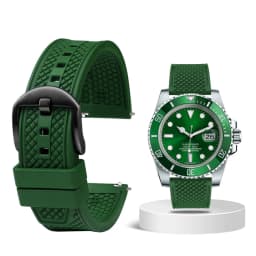 Rubber Watchband For Seiko IWC Rolex Waffle Strap Bracelets Fashion Universal Mens Diver Silicone Sports Watch Band 20mm 22mm