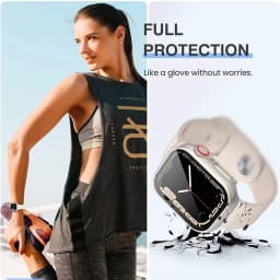 Glass+Cover for Apple Watch Case 8 7 6 SE 5 9 iWatch Accessory Screen Protector Apple Watch Series 44mm 45mm 41mm 40mm 42mm 38mm