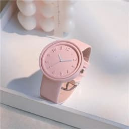 Fashion Makaron Simple Women's Quartz Watch Ins High Beauty Student Man And Women Style Round Leisure Vintage Wristbatch