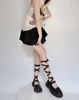Lolita DIY Ripped Straps Lace Ballet Boat Socks Cotton Sweet Bow Tie JK Sock Y2k Sexy Low Cut Socks Invisible Japanese Stockings