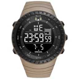 SMAEL Brand Men Electronics Watch Outdoor Sports Waterproof Big Dial Digital LED Alarm Digital-watch 1237 Sport Watch