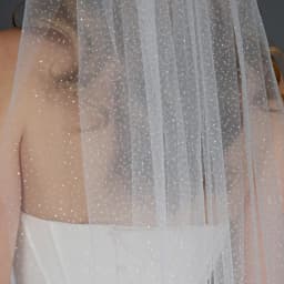 TOPQUEEN V101 Sparking Bridal Veil Glitter Wedding Veil Long 3M/5M Luxury Cathedral Wedding Veil Champagne Colored Wedding Veils