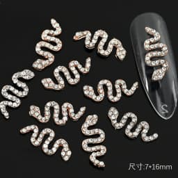 10pcs 3D Silver Pentagram Star Nail Art Alloy Rhinestone Luxury Metal Star Charms Nails Jewelry Gem Manicure Nail Art Decoration