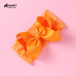 Grosgrain Ribbon Big Bownot Baby Headband For Newborn Girls Soft Nylon Elastic Headband For Kid Headwear Hair Accessories Gifts