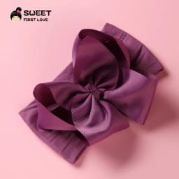 Grosgrain Ribbon Big Bownot Baby Headband For Newborn Girls Soft Nylon Elastic Headband For Kid Headwear Hair Accessories Gifts