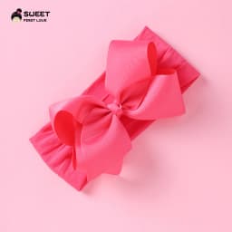 Grosgrain Ribbon Big Bownot Baby Headband For Newborn Girls Soft Nylon Elastic Headband For Kid Headwear Hair Accessories Gifts