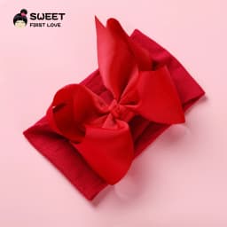Grosgrain Ribbon Big Bownot Baby Headband For Newborn Girls Soft Nylon Elastic Headband For Kid Headwear Hair Accessories Gifts