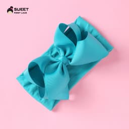 Grosgrain Ribbon Big Bownot Baby Headband For Newborn Girls Soft Nylon Elastic Headband For Kid Headwear Hair Accessories Gifts