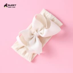 Grosgrain Ribbon Big Bownot Baby Headband For Newborn Girls Soft Nylon Elastic Headband For Kid Headwear Hair Accessories Gifts