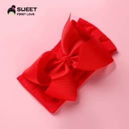 Grosgrain Ribbon Big Bownot Baby Headband For Newborn Girls Soft Nylon Elastic Headband For Kid Headwear Hair Accessories Gifts