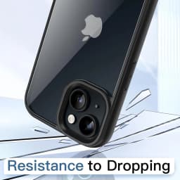 Colour Back Transparent Shockproof Phone Case for iPhone 16 15 14 13 12 11 Pro Max 7 8 Plus XR Xs 12 Mini Silicone Bumper Cover