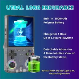 R36 Ultra Pocket Handheld Gaming Hardware, WIFI Supported, 4 Inch IPS Display, Open‑Source Retro Portable Game Device