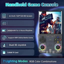 R36 Ultra Pocket Handheld Gaming Hardware, WIFI Supported, 4 Inch IPS Display, Open‑Source Retro Portable Game Device