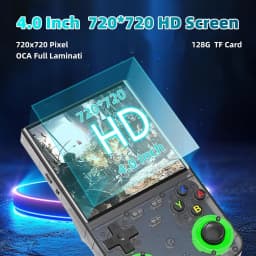 R36 Ultra Pocket Handheld Gaming Hardware, WIFI Supported, 4 Inch IPS Display, Open‑Source Retro Portable Game Device