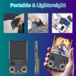 R36 Ultra Pocket Handheld Gaming Hardware, WIFI Supported, 4 Inch IPS Display, Open‑Source Retro Portable Game Device