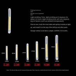 BRAVMACK 50/100pcs Outdoor Fishing Fluorescent Rod Firefly Fluorescent Rod Light Fishing Floating Rod Light Dark Luminous Rod