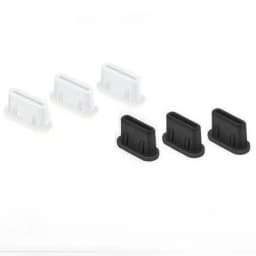 Type-C Anti-Dust Plugs, Silicone Cover & Anti-Lost Stopper for DJI Mini 3 Pro & All Type-C Devices Charging Ports