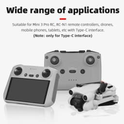 Type-C Anti-Dust Plugs, Silicone Cover & Anti-Lost Stopper for DJI Mini 3 Pro & All Type-C Devices Charging Ports
